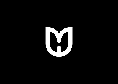 Letter M H vector monogram logo design template modern logo