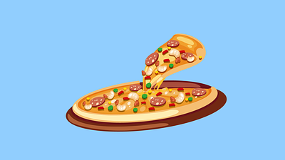 Do you want a Pizza slice 2d 2d animation after effects animation branding design gif illustration motion motion design motion graphics pizza