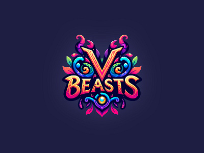 VBeasts app game beasts branding colorful colourful dark fantasy game game branding illustration logo logo design monsters pets rpg vbeasts virtual virtual pets