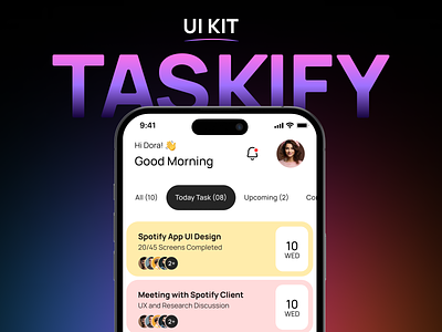 Project Management UI Kit design inspiration design resources design system file management gumroad interface design ios design minimalist design mobile app design productivity app project management project management kit responsive design showcase task management task tracking ui ui design ui kit ux design