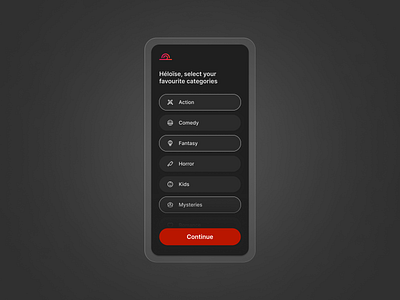 Daily UI Challenge #8 app design categories graphic design mobile design ui ux