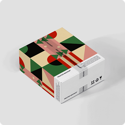 Box & Tape mockup box branding design down free graphic design illustration logo mock mock up mockup package tape ui