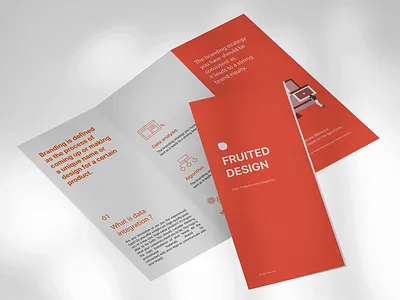 Leaflet mockup branding design down free illustration leaflet logo mock mock up mockup ui