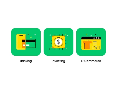 Future Of Money branding card design e commerce graphic design icon illustration investing line minimal money phone retro simple ui