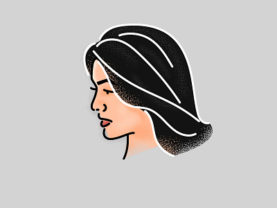 Beauty face face illustration flat illustration girl graphic design illustration lady minimal illustration poster vector woman