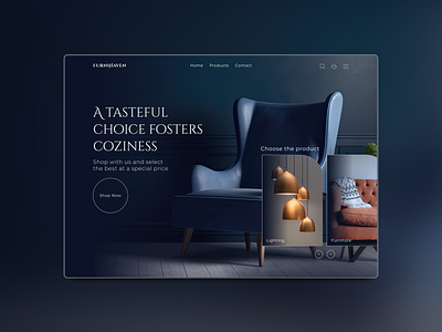 Web Design Concept For a Furniture Store creativedesign dribble figma ui uiuxdesign userinterfacedesign webdesign websitedesign