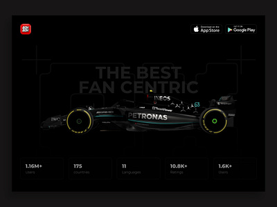 Box Box - 3d Landing Page Concept 3d f1 formula formula1 interaction ipad landing motion page racing ui ux