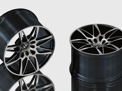 BMW - wheel rim 3d 3d design 3d logo autodesk bmw branding car design engine inventor logo race render rendering rim wheel