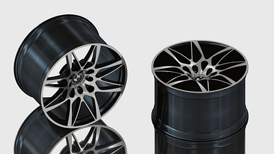 BMW - wheel rim 3d 3d design 3d logo autodesk bmw branding car design engine inventor logo race render rendering rim wheel