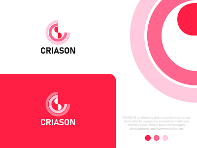 CRIASON Pharmaceutical app logo brand logo branding company logo creative design illustration logo logo cration logo design logo designer logotype modern pharmaceutical professional simple