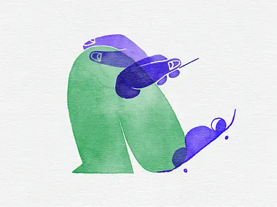 On The Phone blog illustration hand drawn illustration illustrator scrolling sketch smartfone technology