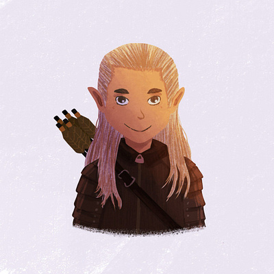 Legolas 2d children children illustration childrens book illustration