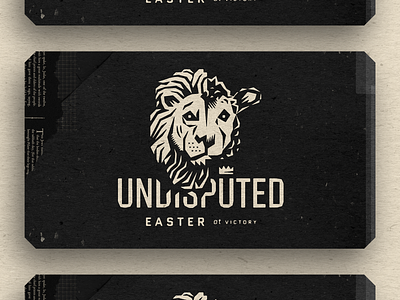 Lion // Lamb church easter graphic illustration jesus lamb lion sermon series texture vintage