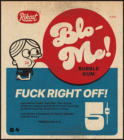 Blo-Me! Bubble Gum applepencil design illustration ipadpro procreate retro retroillustration sketch sketchbook