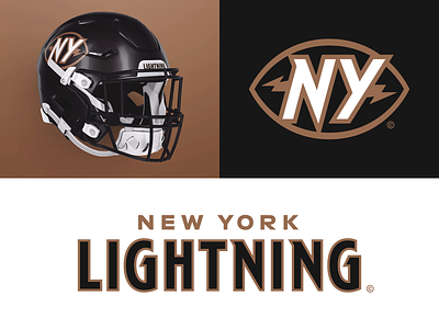 01/32 – New York Lightning art deco bolt branding design football illustration lightning logo new york sports sports branding typography