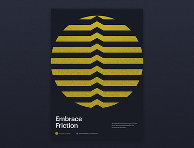 Embrace Friction design poster ux