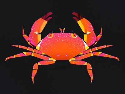 Crab Marcel animal character crab icon illustration illustrator pattern pictogram sea texture vector