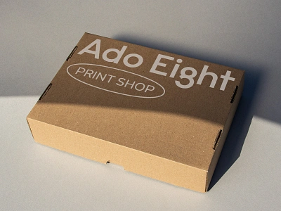 Ado Eight - Packaging and Print box boxdesign branding logodesign packaging printshop tagdesign