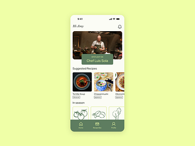 Recipe App daily ui mobile app recipe ui