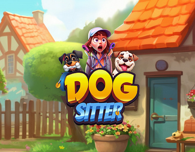 Dog Sitter adobe photoshop casualgame character design design digitalart game gameart illustration