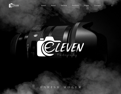 Photography Website Homepage Landing Page 3d animation app branding design dribble graphic design icon illustration intearction design landing page logo minimal mobile app typography ui ux vector web