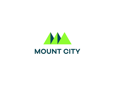 MOUNT CITY brand branding city design graphic design illustration logo logo design m minimal modern mount