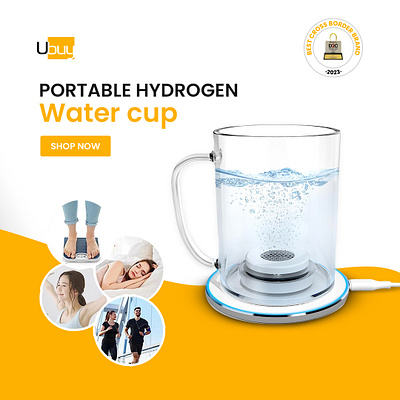 Portable Hydrogen Water Cup- Product Design. product design
