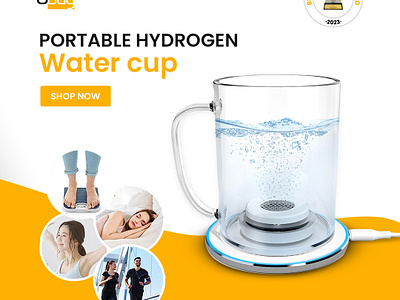 Portable Hydrogen Water Cup- Product Design. product design