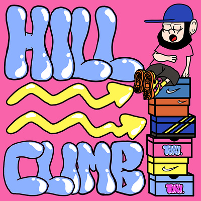 TURU. HILL CLIMB. branding cartoon cute cartoon design graphic design illustration turu always