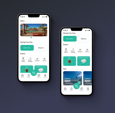 Smart Hotel - App UI/UX app app ui design hotel smart hotel ui uiux ux
