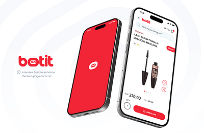Botit App app cart mobile app mobile application product design product details page product screen task ui ux