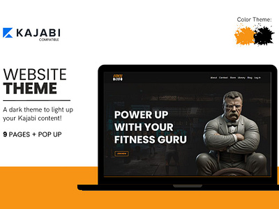 Kajabi Dark Fitness Website Theme dark theme fitness kajabi kajabi pipeline kajabi sales page kajabi template kajabi theme kajabi website theme