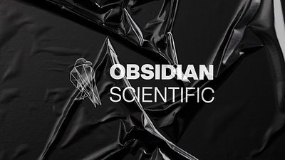 Obsidian Scientific brand branding design graphic design identity illustration logo obsidian scientific visual