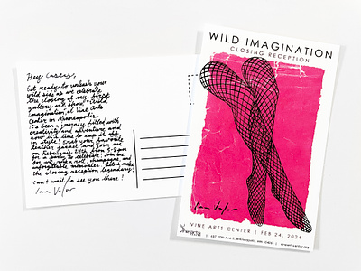 Postcard Invitations Pt. 2 design graphic design handmade handwriting invitations mail postcard snail mail typography