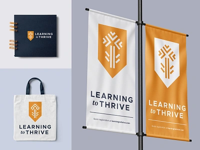 LTT by SW bag banner brand education flag flower grow health high journal logo mental notebook progress school shield student thrive tote university