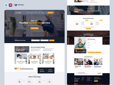 Fixify – Handyman Repair Service Elementor Template elementor template handyman repair service wordpress template