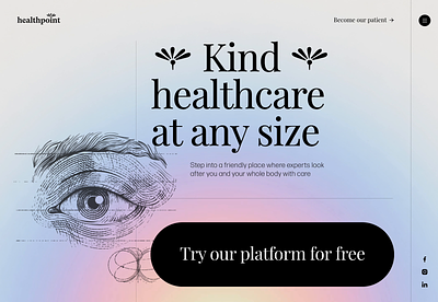 Medtech: Landing page branding framer gradients health healthcare home page landing landing page medtech uidesign web web design
