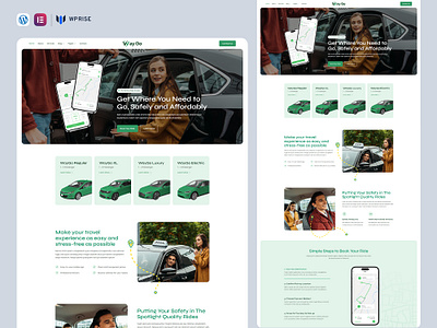 WayGo – Transport Company & Taxi Elementor Template design elementor template ui web design