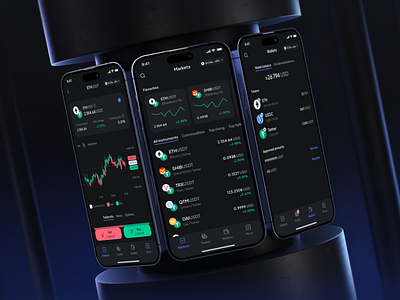 Decentralized Crypto Trading app & Wallet (full case) crypto mobile app product design ui ux wallet web3