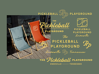 Pickleball Playground Logo & Identity branding identity design knoxville logo logo design pickleball tennessee typography