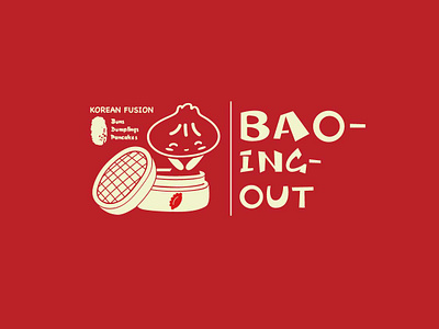 Branding For Steamed Buns Restaurant branding graphic design logo