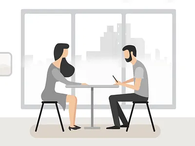 Ordering at a Cafe? animation app branding cafe date design design inspiration explainer video flat design fresh design illustration inspiration love order ui
