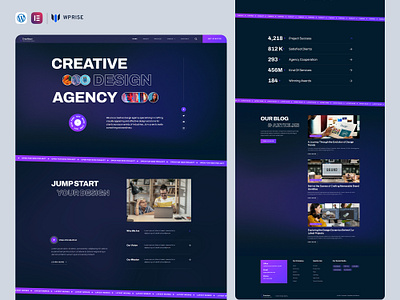 Graphique – Design Agency Elementor Template design elementor template ui web design