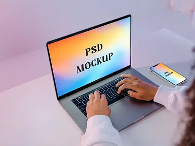 Laptop and Phone Mockup branding free mockup landing page landing page mockup laptop mockup mockup mockups phone mockup uiux website design