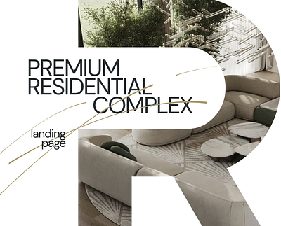 Premium Residential Complex Landing Page animation branding figma graphic design landing page motion graphics typography ui ux webdesign