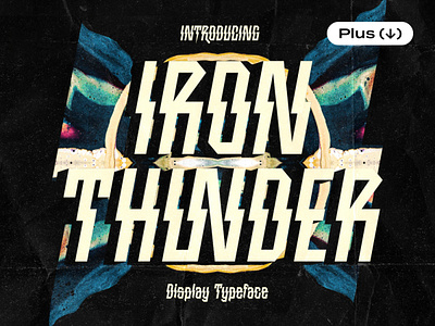 Iron Thunder Display Font 80s band design display download font grunge metal pixelbuddha punk rock type typeface typography
