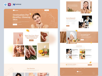 Skinlux – Skin Care & Dermatology Elementor Template design elementor template ui web design