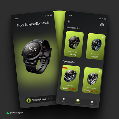 Smart watches mobile app mobileapp mobileappdesign smartwatch ui uidesign uiuxdaily ux