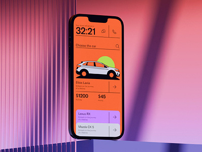Car Rental | Mobile App 3d app application arnold car cg cinema4d design lexus mazda mobile octane pay redshift render rental rozov ui visualisation wnbl