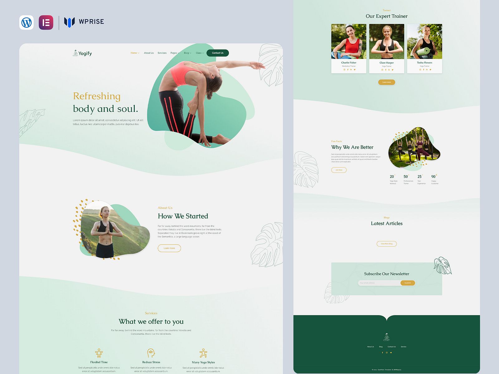 Yogify – Yoga Instructor & Studio Elementor Template by WPRise 💎 on ...